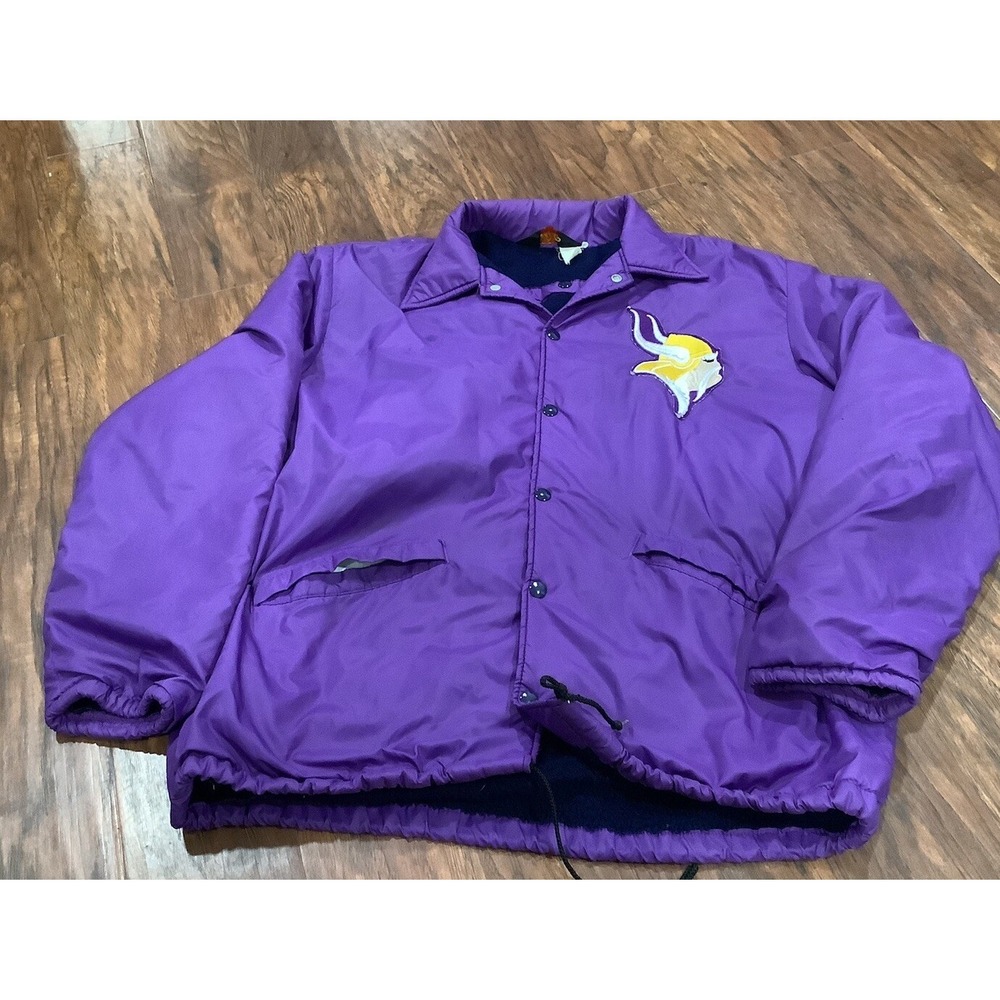 vintage Pla-Jac by Dunbrooke snap front windbreaker jacket Viking satin 44-46 L